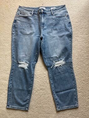 Judy Blue Light Blue Studded Slimfit Jeans